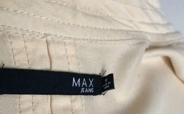 Max jeans Light Yellow Tencel Utility Jacket Size M