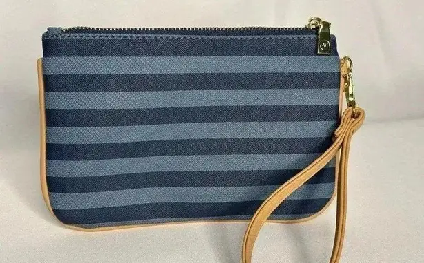 Adrienne Vittadini Wristlet Blue Women's Wallet Clutch (618)