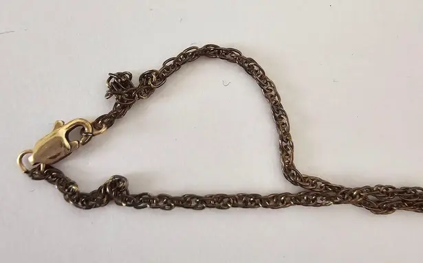 Neiman Marcus Vintage Dark Green Crystal Acorn Long Chain Necklace Gold Plated