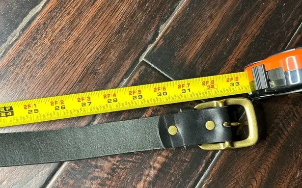 Los Angeles Apparel Unisex leather belt brass buckle top quality western indie