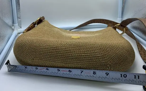 ERIC JAVITS straw tan shoulder bag