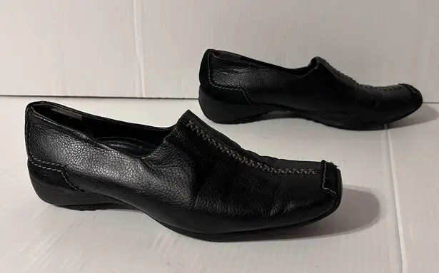 Paul Green Munchen black leather slip on loafer shoe women size 5.5 US / 3 UK