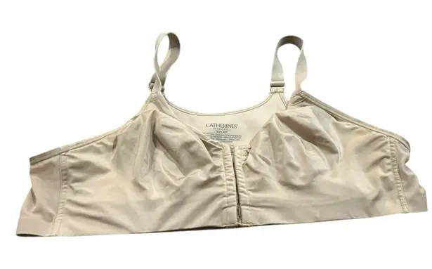 Catherines Bra Intimate Sports Bra 40C Light Beige Frontclose - Image 1