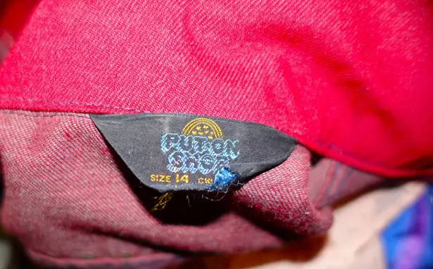 Vintage Put on Shop Burgundy Crystals Jean Jacket 14 XS