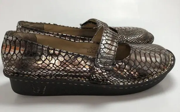 Alegria PG Lite Mary Jane Metallic Snake Print FEL-709 Clogs EU 37/ US 7-7.5
