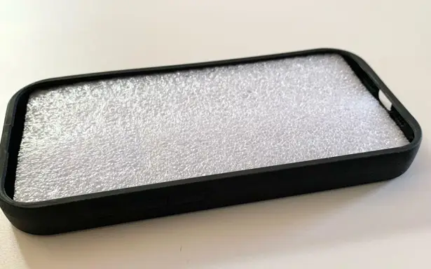 Black Solid Silicone Iphone 15 Pro Phone Case