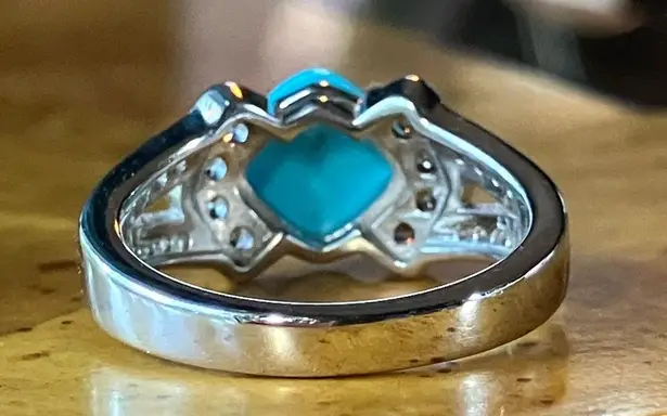 Sleeping Beauty Turquoise Tanzanite Sterling Silver Ring Size 7
