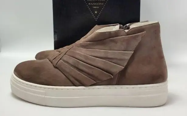 Valentina Rangoni Womens Serafina High Top Sneakers Shoes Taupe Size 8M New Brown