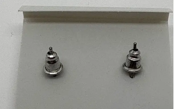 Crystal Jewelry Red / Pink Crystal Stud Earrings Round Faceted Small Pierced Ear