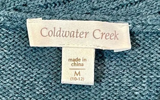 Coldwater Creek  V-neck Turquoise Sweater Medium