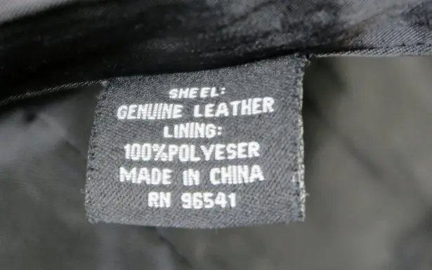 Vintage 90s Fourteen Zero Black Leather Jacket Size L