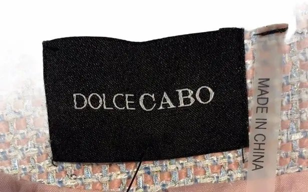 Dolce Cabo NWT Exposed Zipper Tweed Moto Jacket