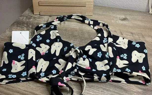 Fused Hawaii Happy Tooth Swim Top Size XL