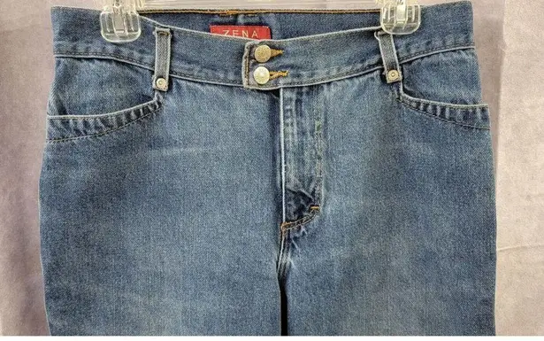ZENA Jeans Dark Wash High Rise Straight Leg Women's Size 10 Vintage