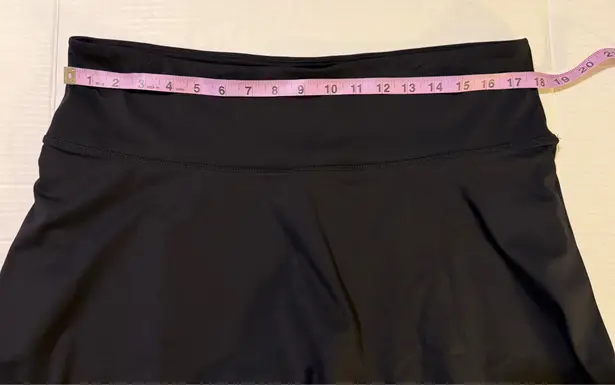 Any Age Active Wear Plus Size Modest Black Spandex Leggings Skirt Combo 3X