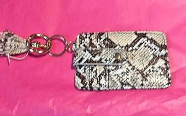 Snake print card holder and keychain new