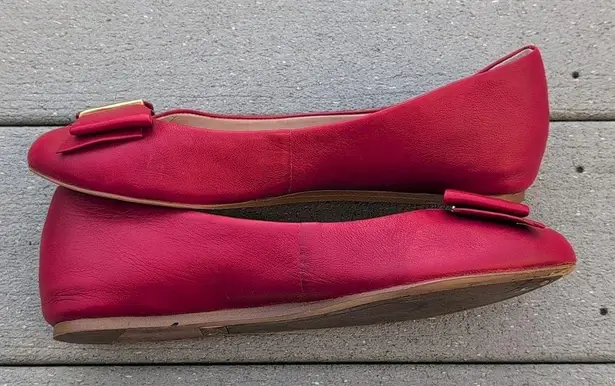 Louise et Cie Red Bow Flat | Elegant Red Bow Flats