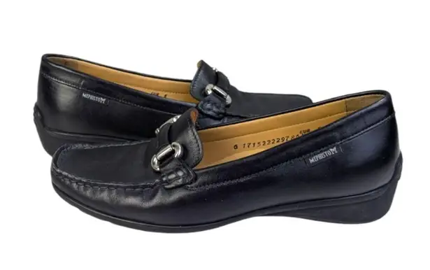 Mephisto Natala Mocassins/Loafers EUC $190 Size 8.5 S3429 Black