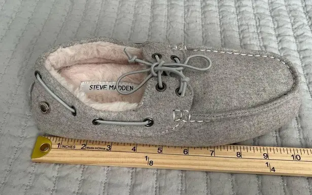Steve Madden  Sailor Moccasin Gray Slippers Size 7 - Image 6