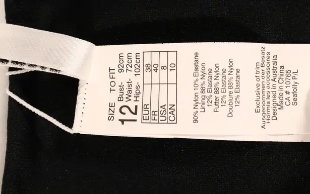 Seafolly NWT Your Type Spliced Wide Side Retro Swim Bottoms