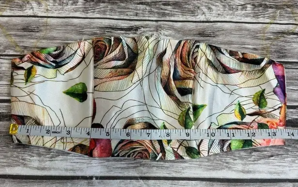 L'atiste by Amy Women's Strapless Bandeau Top S SM Small Ivory Pink Green Brown White