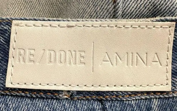 RE/DONE x Levi's Women's Amina Muaddi Patchwork High-Rise Flared Jeans Size 25