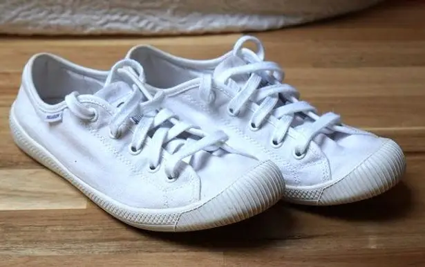 Palladium Women Low Top Canvas Trainers Sneakers White Size US 6