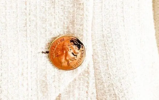 Edward Achour Paris Ivory Metallic Gold Stripe Tweed Double Breasted Suit Set