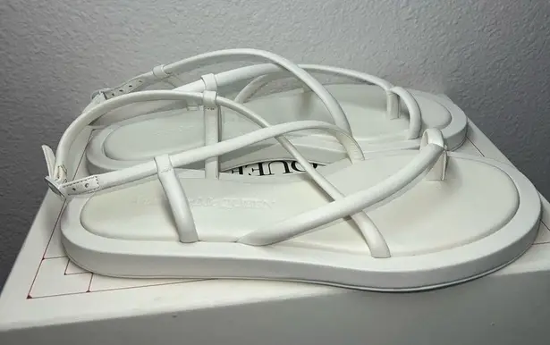 Alexander McQueen Cross Over Open Toe Strap Sandals