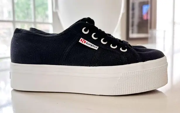 Superga  2790 Black Platform Sneakers