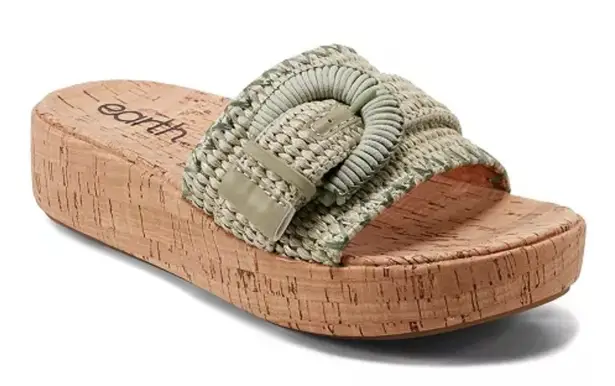 Earth Samsy Light Green Casual Slip