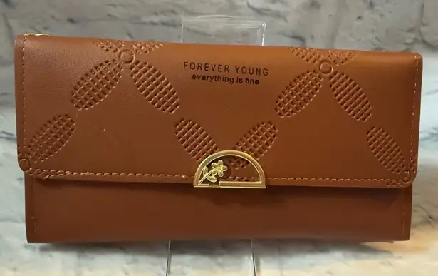 Forever Young Tan Women's Wristlet NWOT