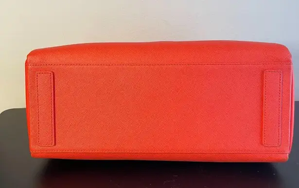 MCM 2-Way Red Leather Top Handle Shoulder Bag - Preowned