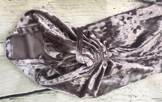 Ro & De Crushed Velvet Crewneck Pullover