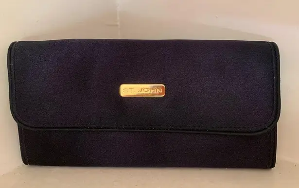 St. John evening wallet in soft black