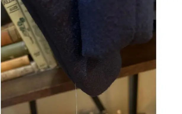 NOIZE Elettra Short Length Vegan Wool Coat Navy Womens Size Large Blue