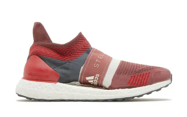 Stella McCartney x Adidas Red/Grey Knit Ultra Boost Sneakers Orange Size 9