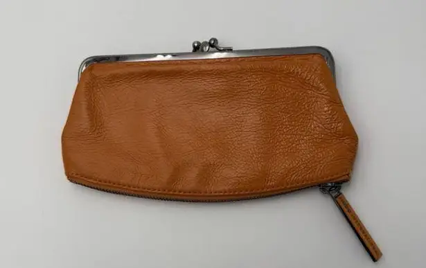 Hobo International Orange Clasp & Zipper Retro Wallet Funky Travel Y2k