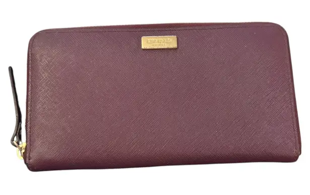 Kate Spade  New York Maroon Red Zippy Wallet - Image 1