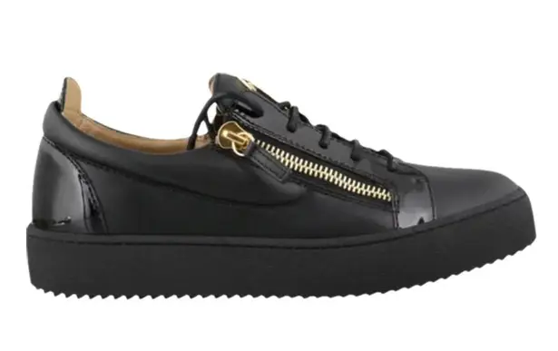 Giuseppe Zanotti Frankie Sneakers Casual Shoes Zipper Shoes Genuine Leather Flat Trainers Runners Designer Shoes