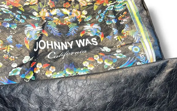 Johnny Was California Reusable Tote Bag Large Packable Carry On Travel 18 x 19"