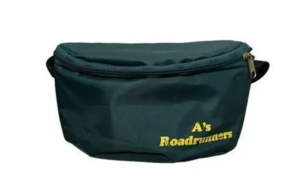Vintage A's roadrunners fanny pack cross body bag purse Green