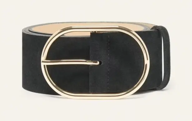 Ba&sh NWOT Cole Suede Belt in Black Size 75 (25in) X-Small