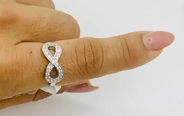 925 sterling silver ring Infinity ring Size 7