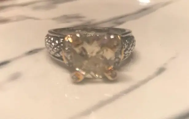 Sterling Silver Citrine gem stone ring