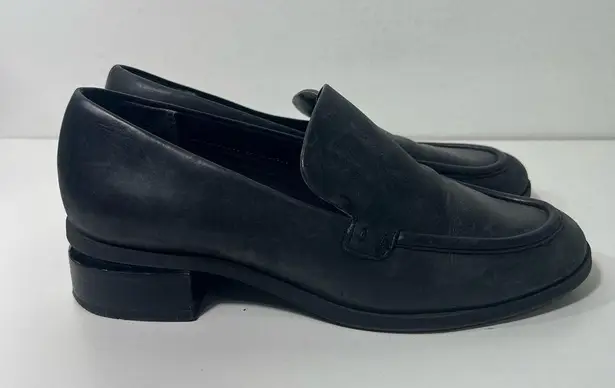 Franco Sarto  Bocca Black Leather Slip On Loafer