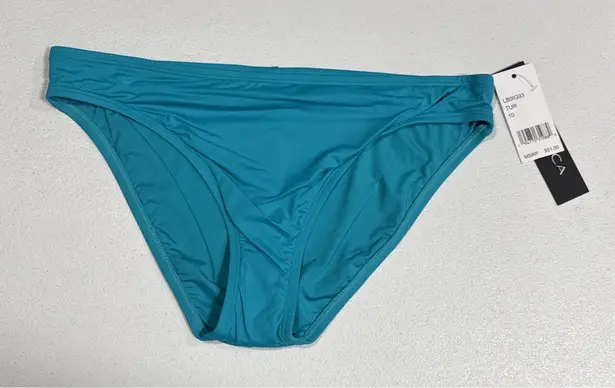 La Blanca Island Goddess Hipster Bottom Bikini Swim Size 10 Turquoise Beach Pool