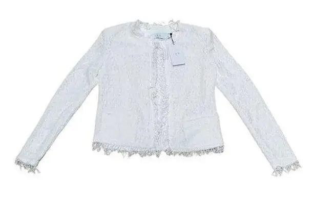 IRO Paris Shavani Fringe Tweed Blazer NWT 38