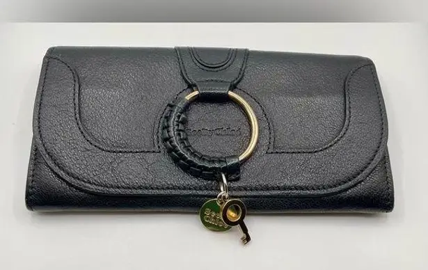 See By Chloe - Hana Long Wallet Bifold | Gold Hardware - Braided Ring & Key