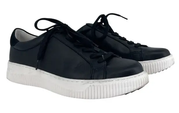 Söfft Fianna Black Leather Sneakers Women’s 8.5 Platform Comfort Lace